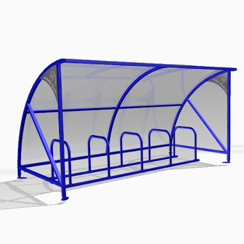Dalby 10 Cycle Shelter Open Fronted