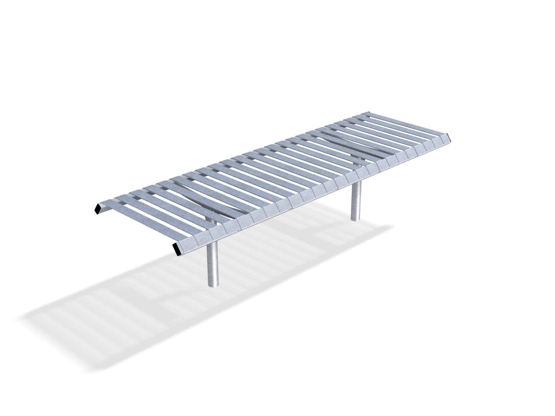 Rockingham Double Steel Bench | Street Furniture