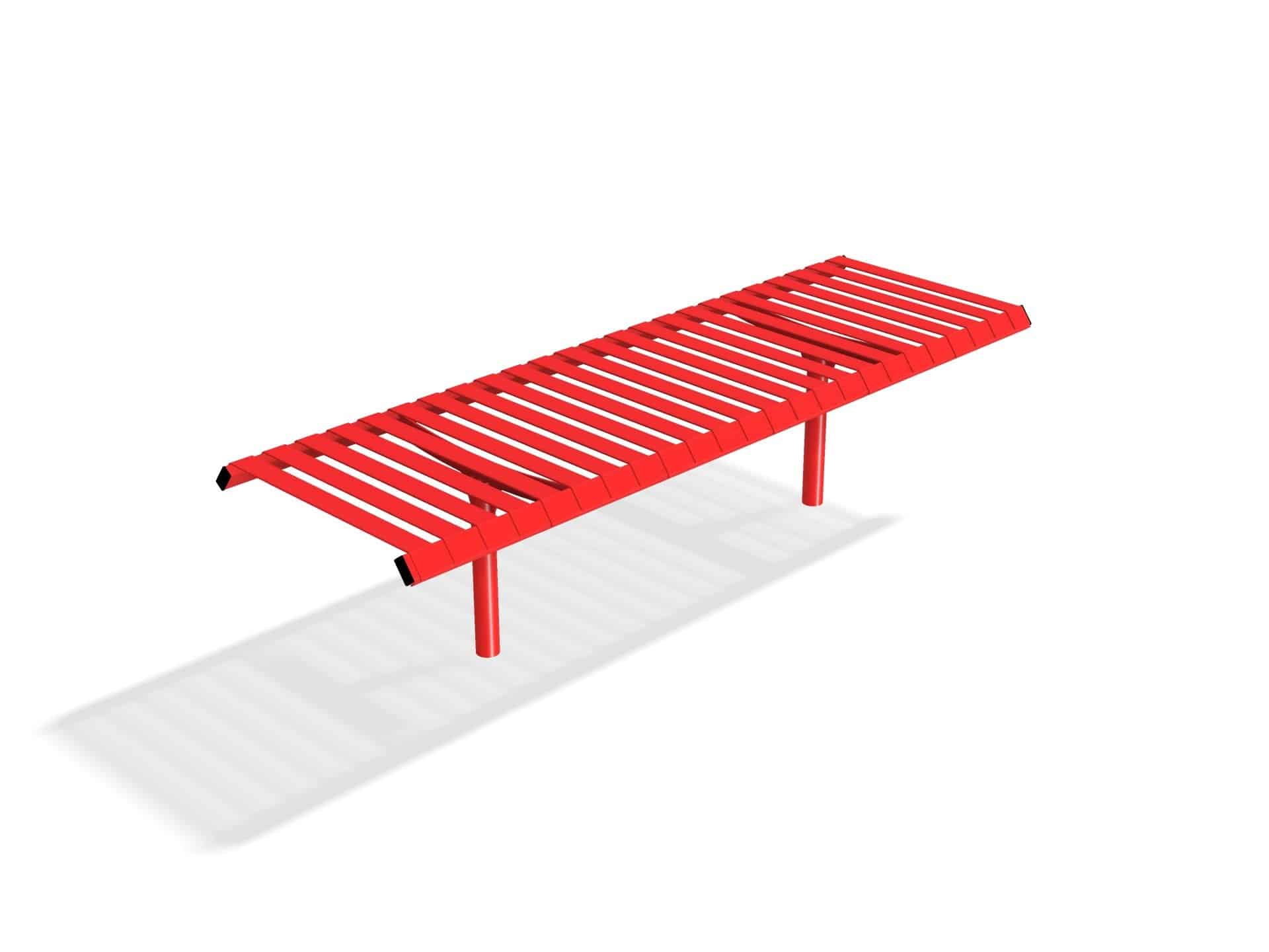 Rockingham Double Steel Bench | Street Furniture