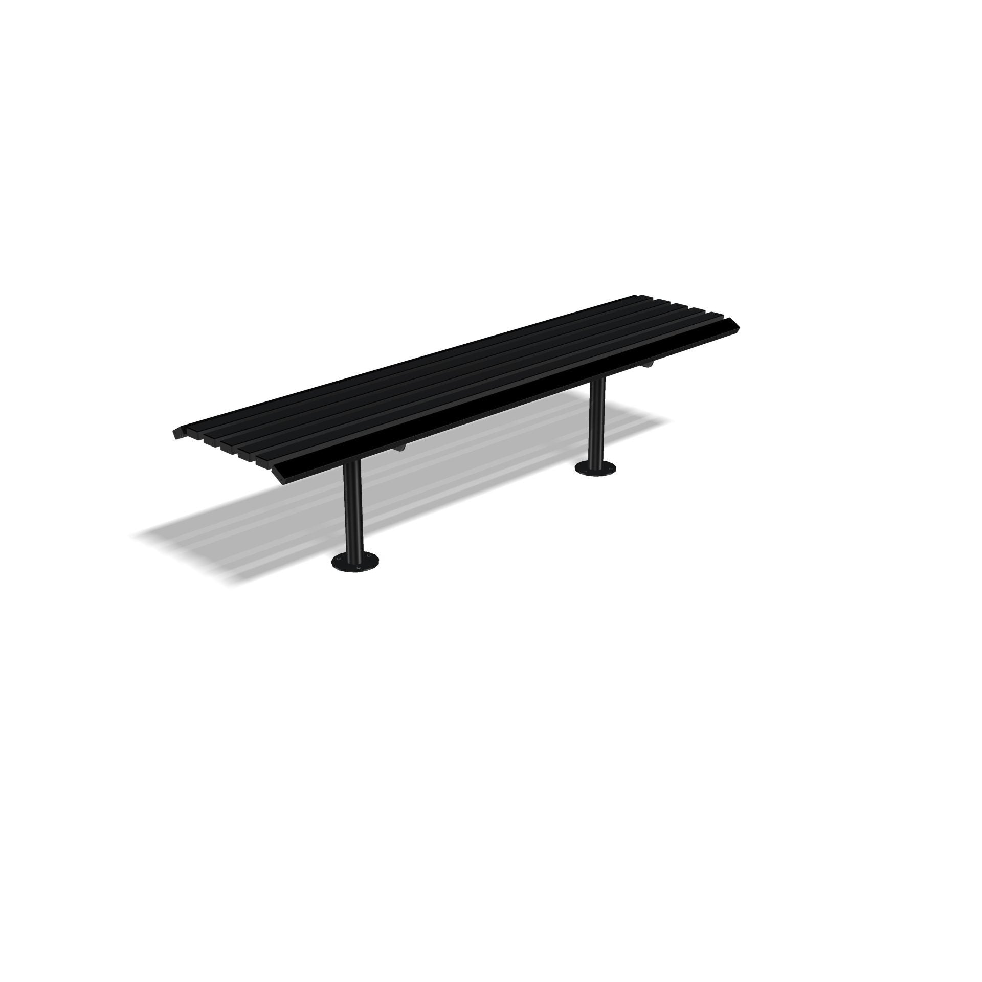 Drayton Outdoor Steel Bench | Street Furniture