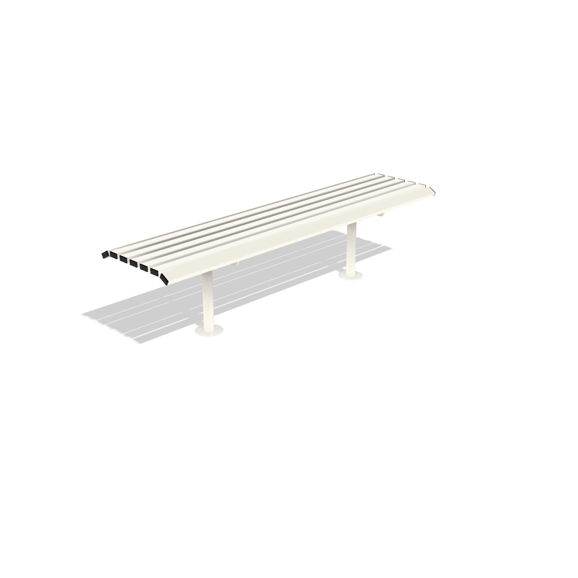 Drayton Outdoor Steel Bench | Street Furniture