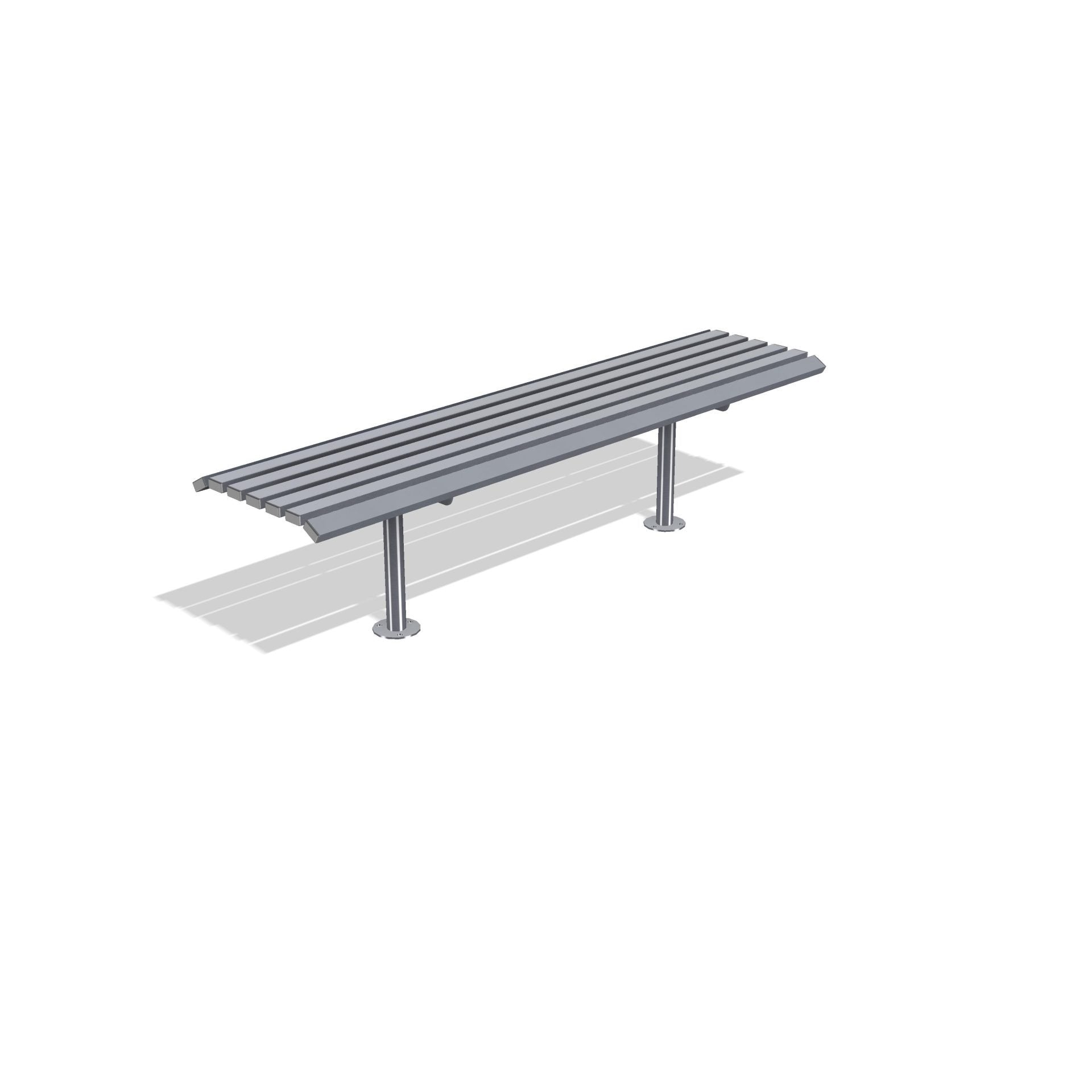 Drayton Outdoor Steel Bench | Street Furniture