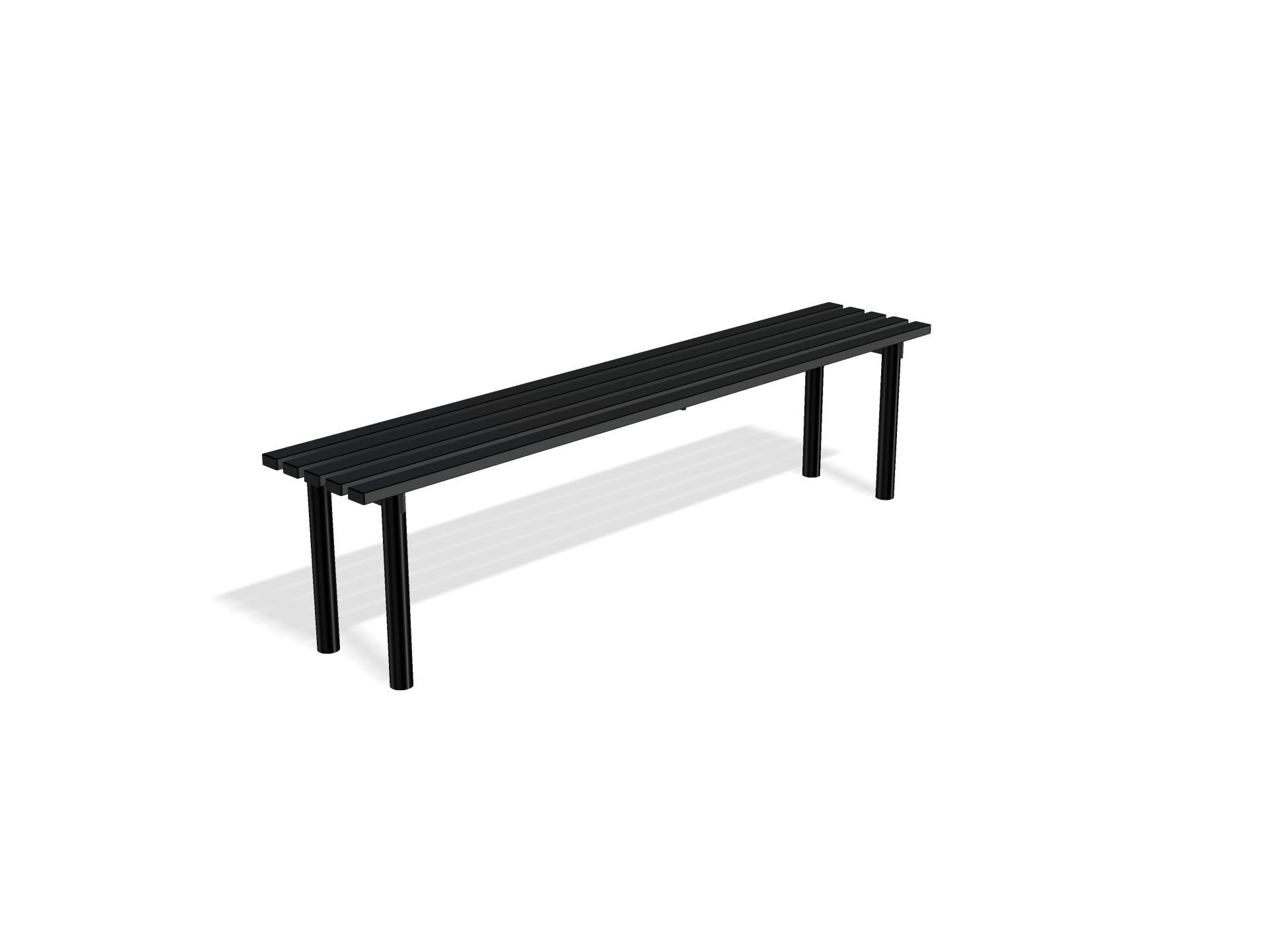 Outdoor Mild Steel Bench | Haddon Street Furniture