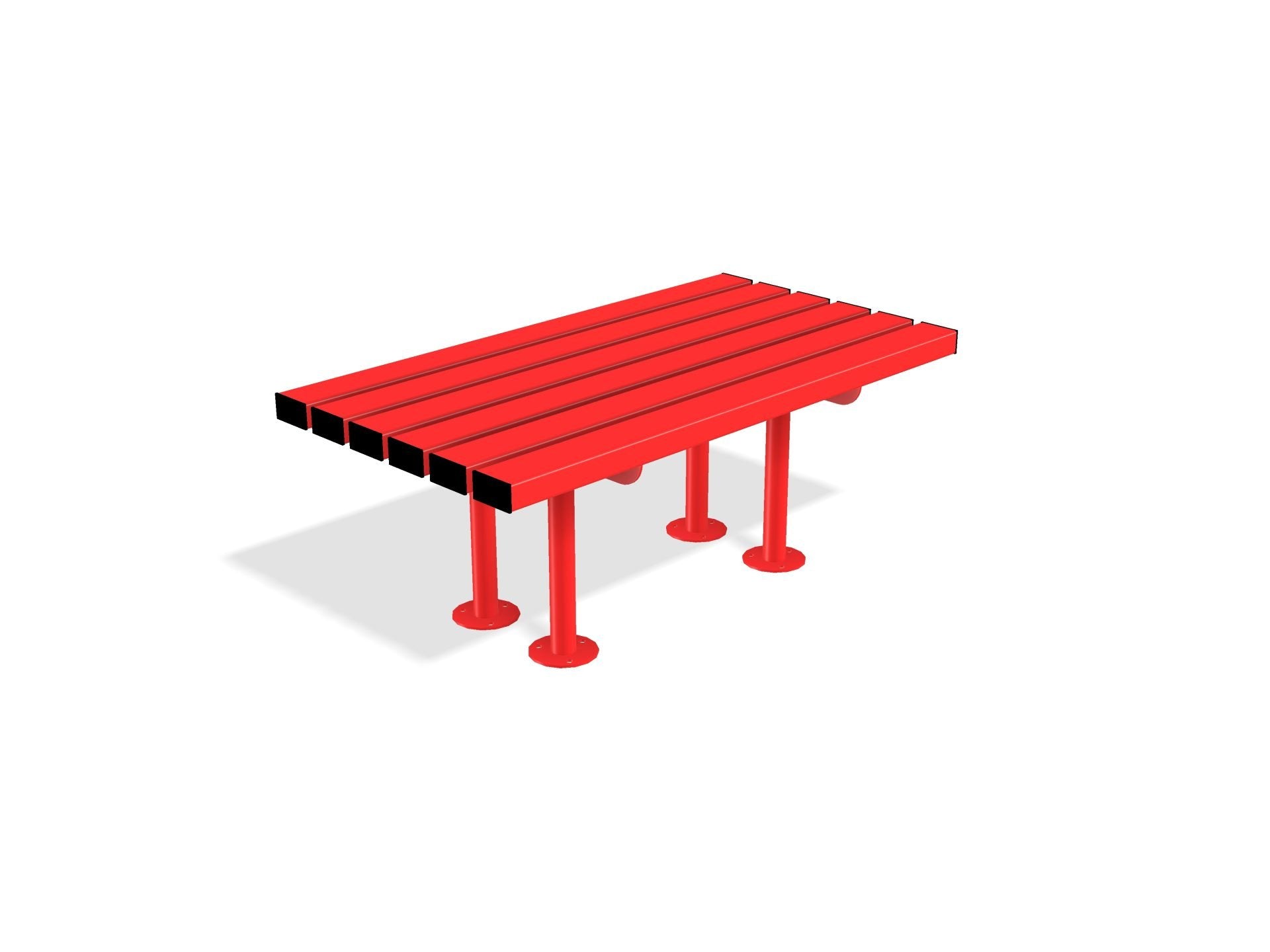 Outdoor Mild Steel Bench 600 | Gretton Street Furniture