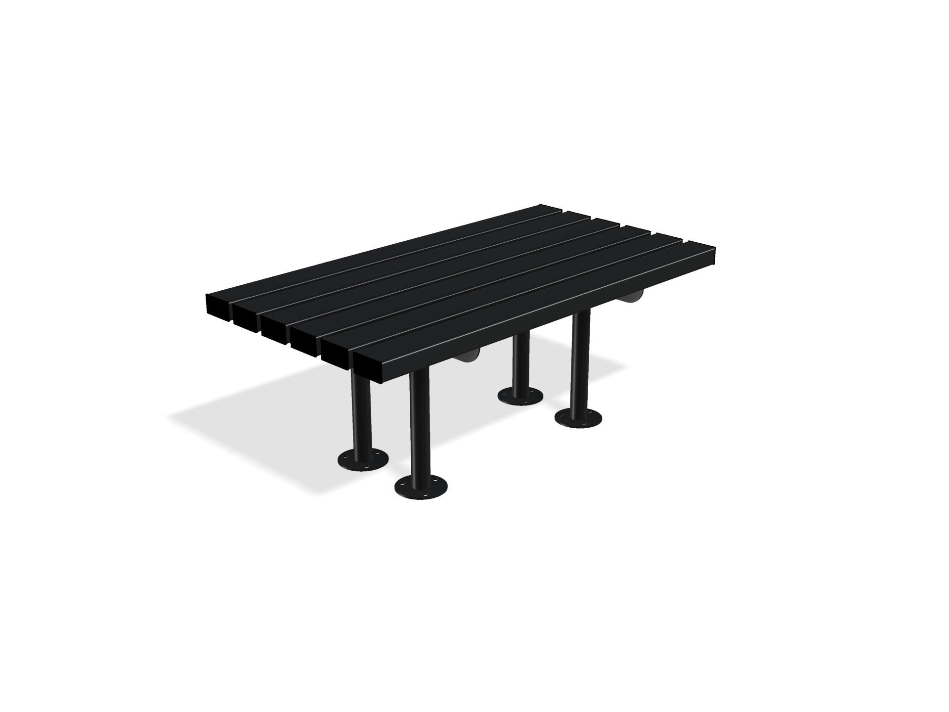 Outdoor Mild Steel Bench 600 | Gretton Street Furniture