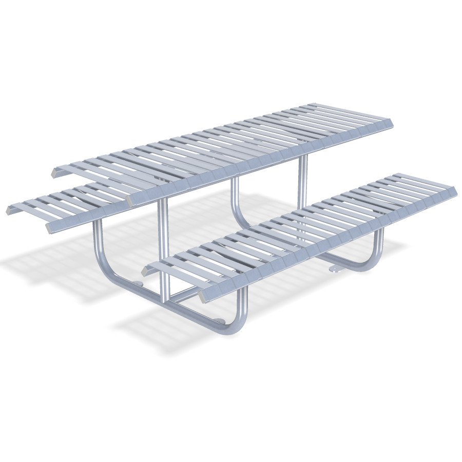 Rockingham Picnic Table Bench | Stainless Steel or Galvanised Street Furniture