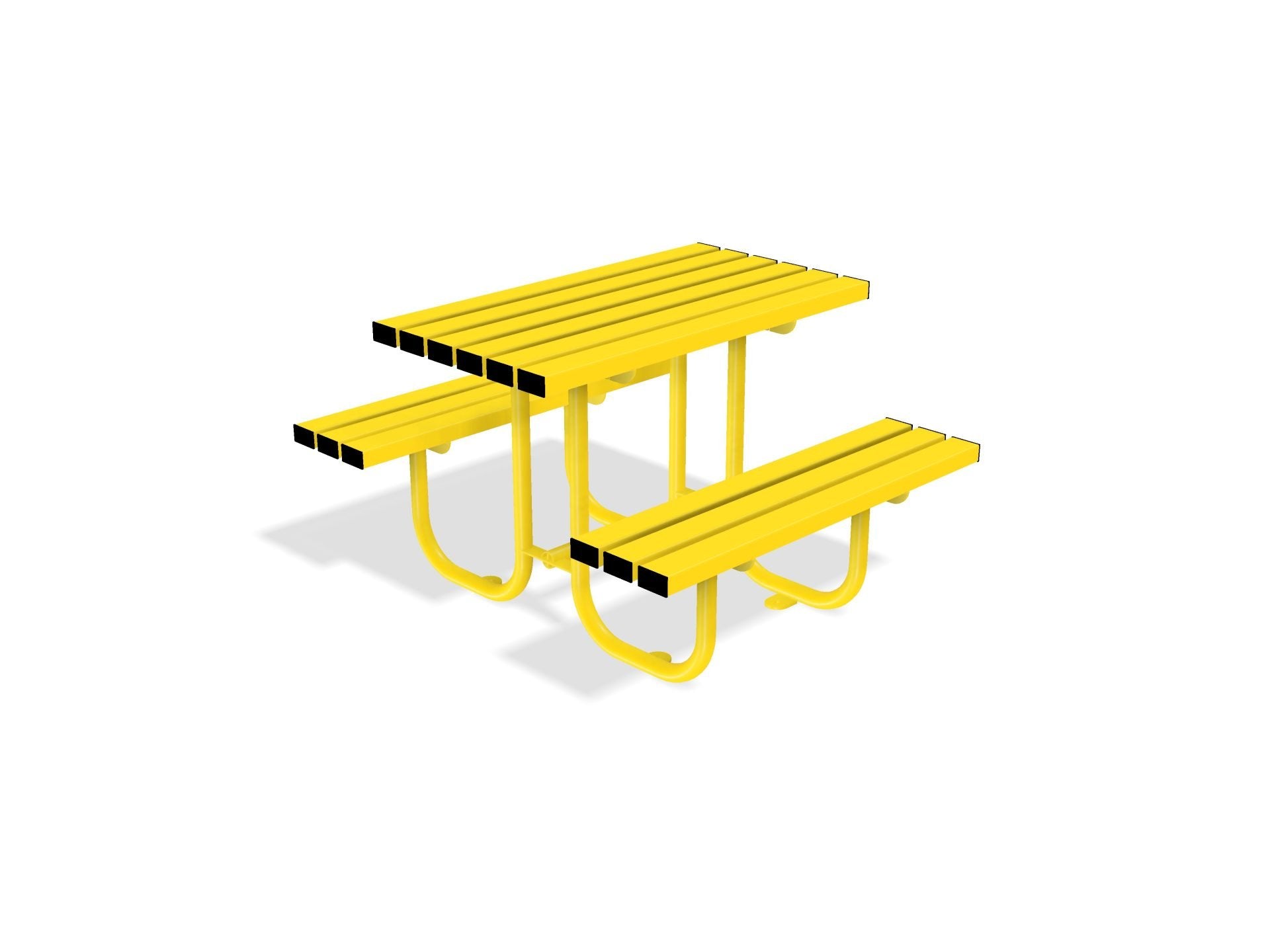 Gretton Picnic Table Bench | Galvanised Street Furniture