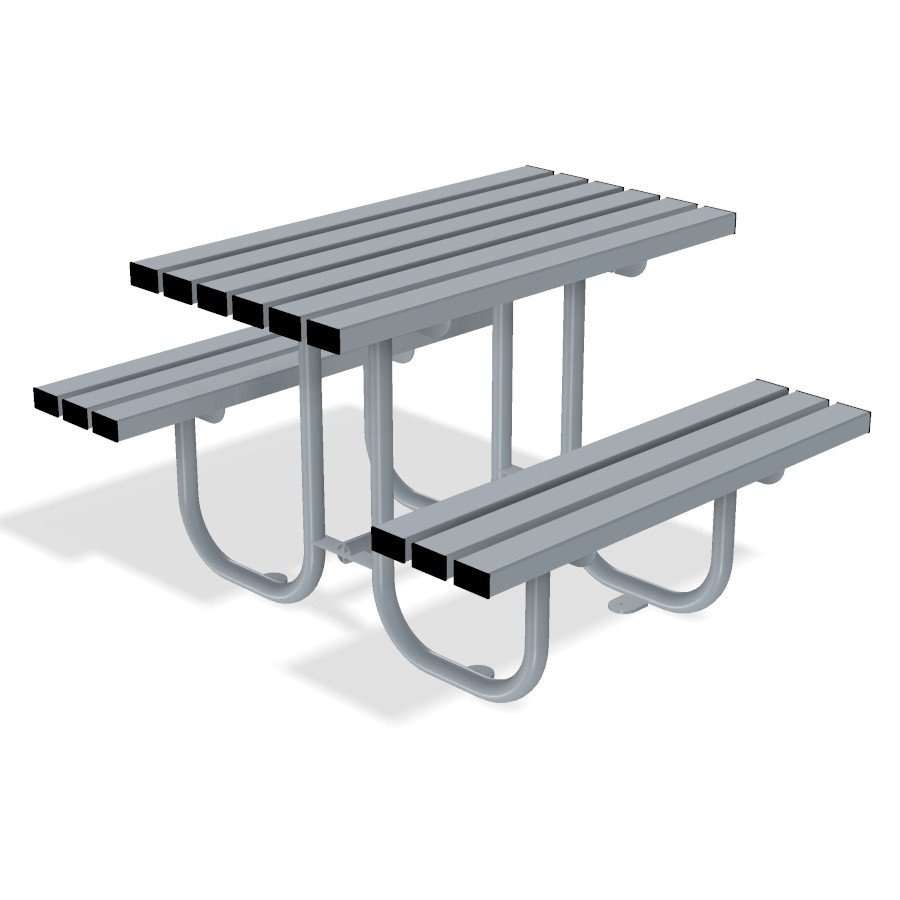 Gretton Picnic Table Bench | Galvanised Street Furniture