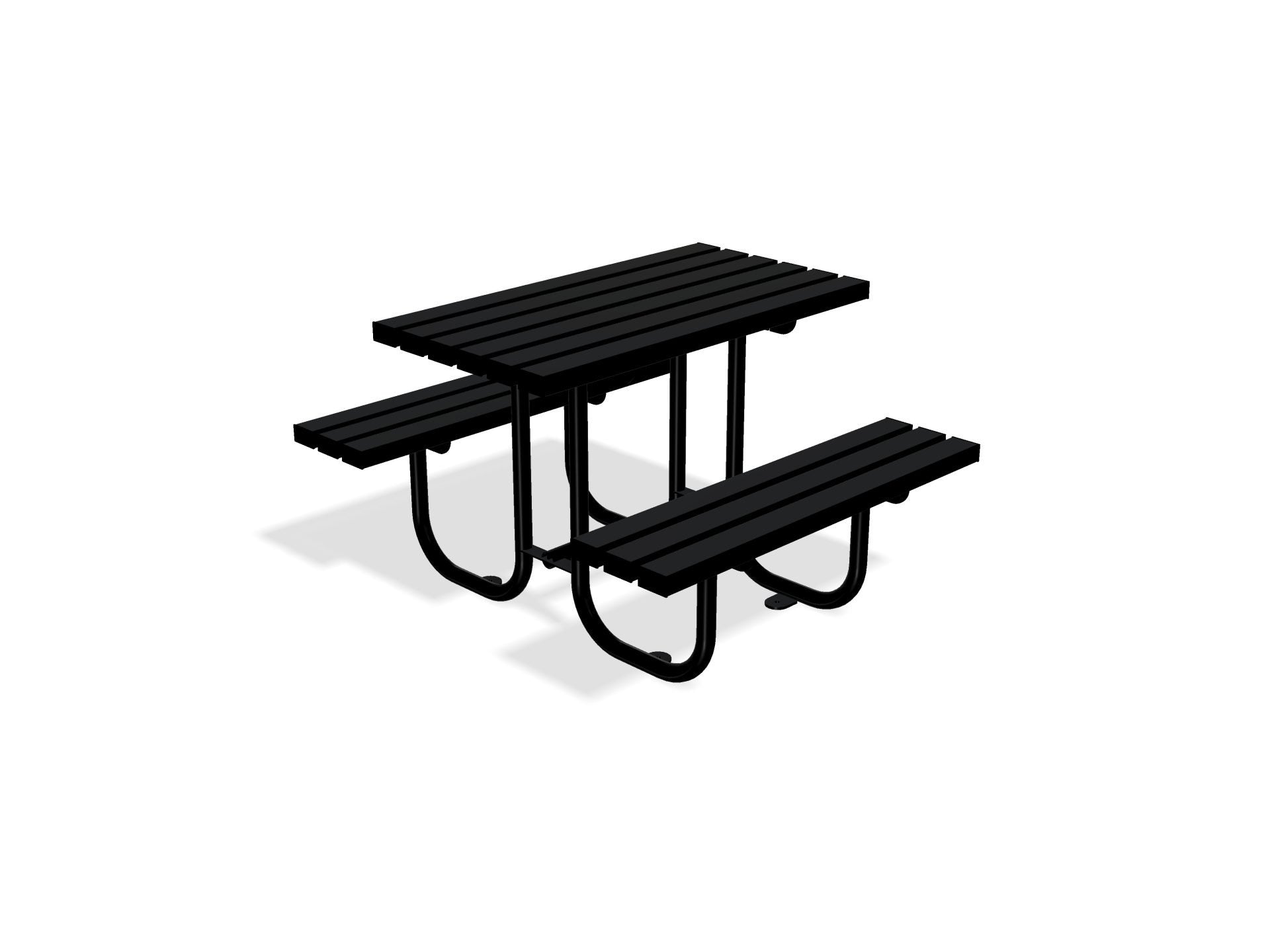 Gretton Picnic Table Bench | Galvanised Street Furniture