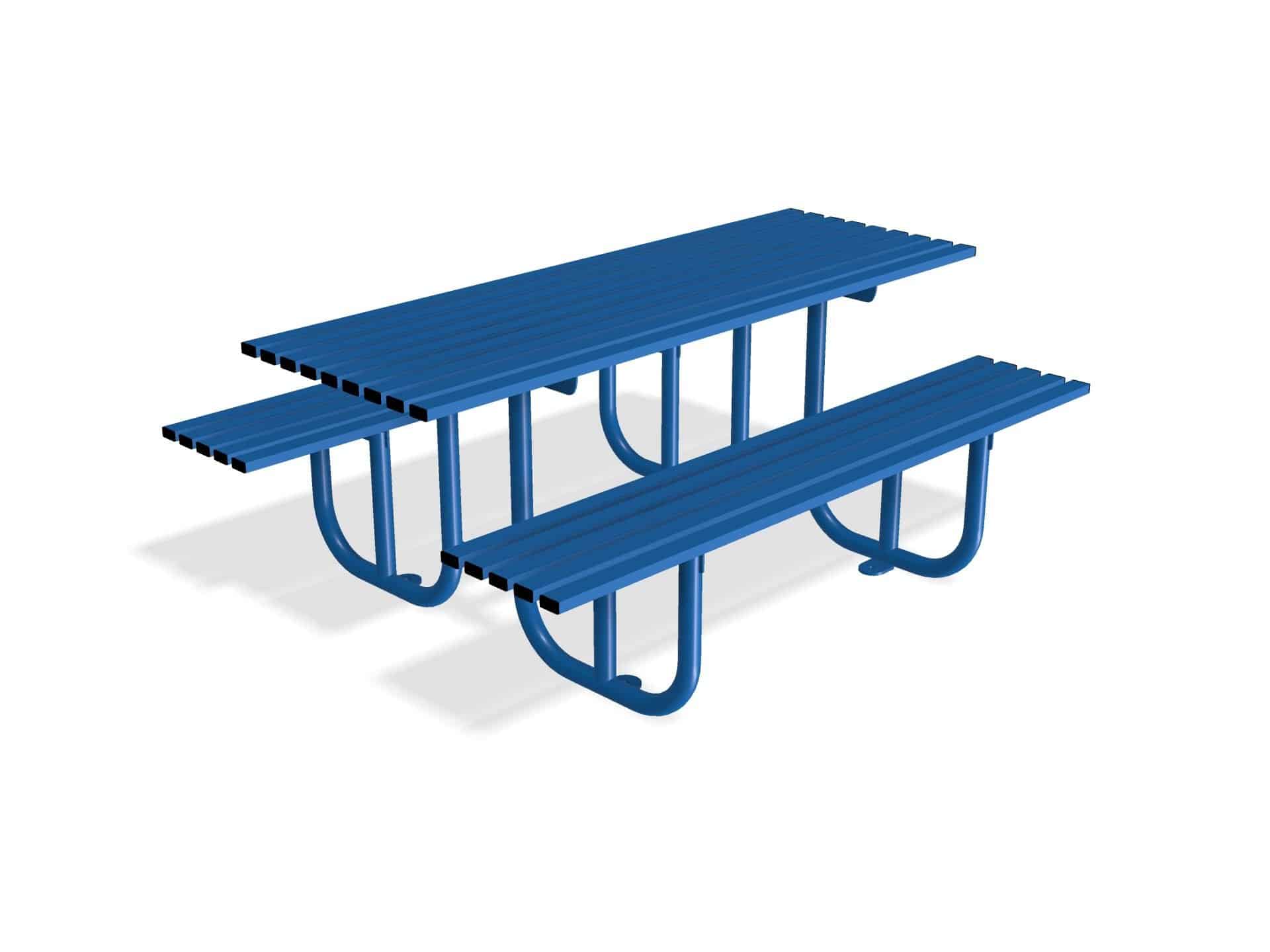 Haddon Picnic Table Bench | Stainless Steel or Galvanised Street Furniture