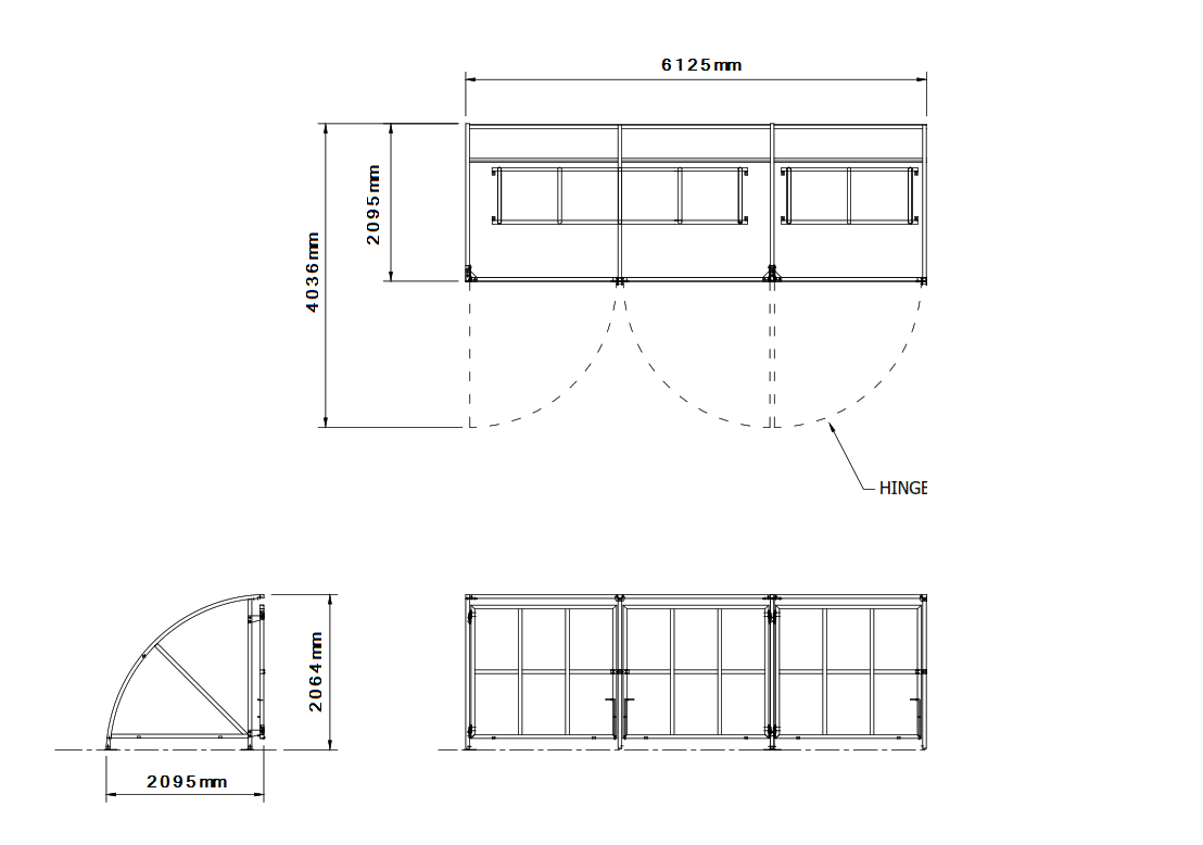Secure and Gated Cycle Shelter