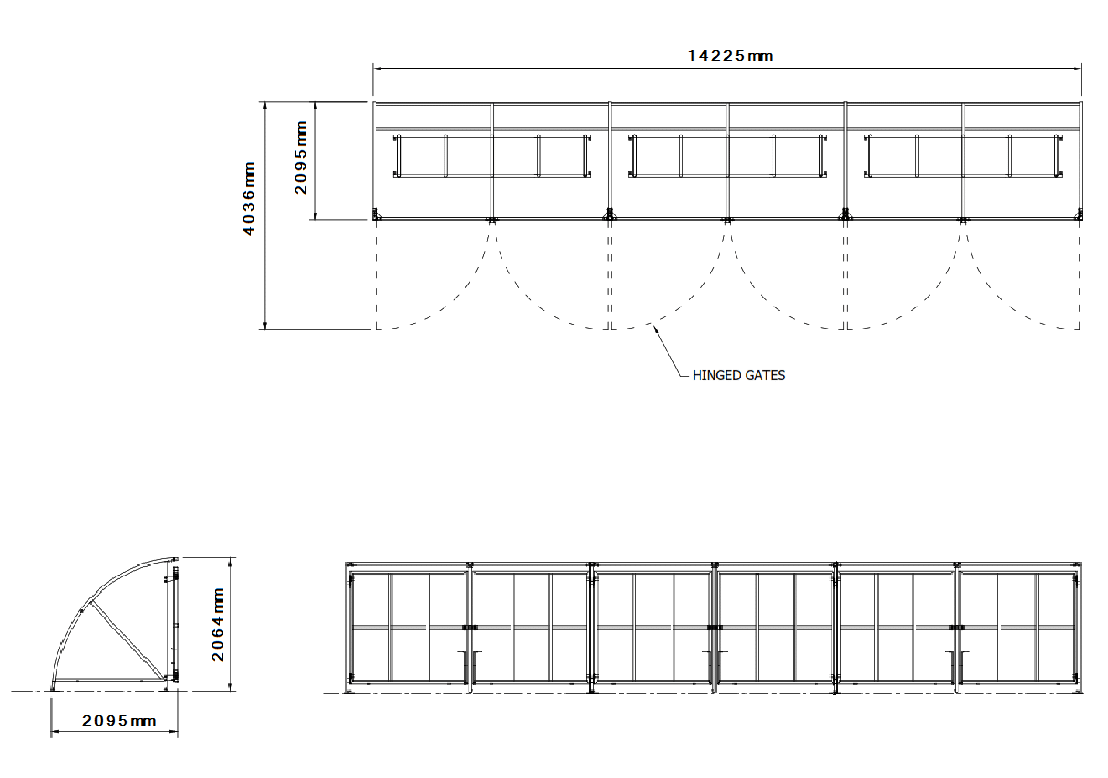 Secure and Gated Cycle Shelter