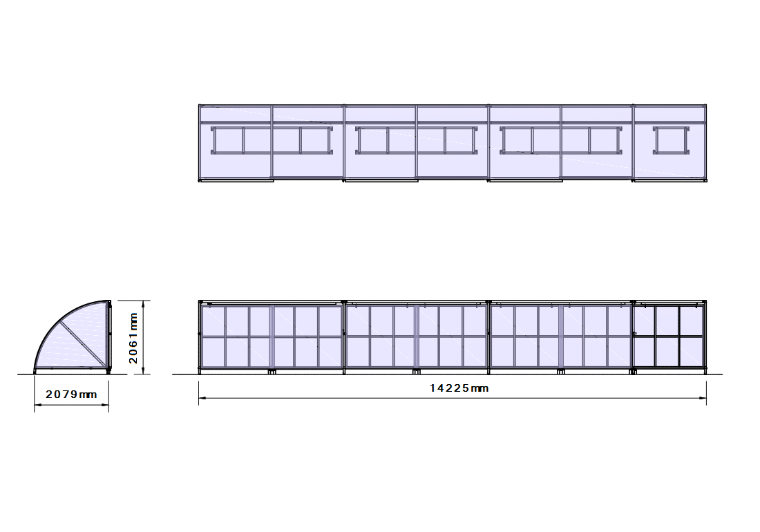 Secure and Gated Cycle Shelter