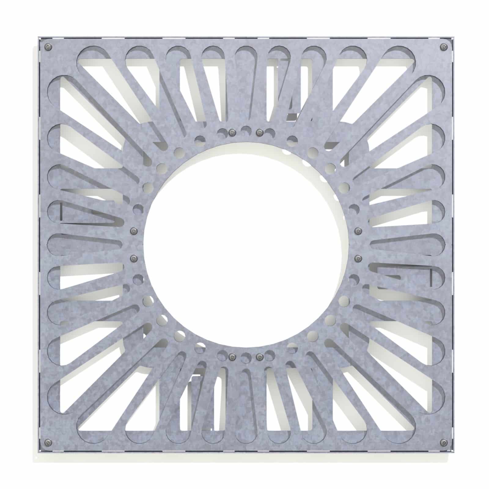 Tree Grille Steel | Sunburst Design