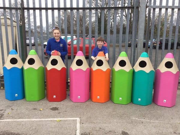 School Pencil Litter Bin - 70L