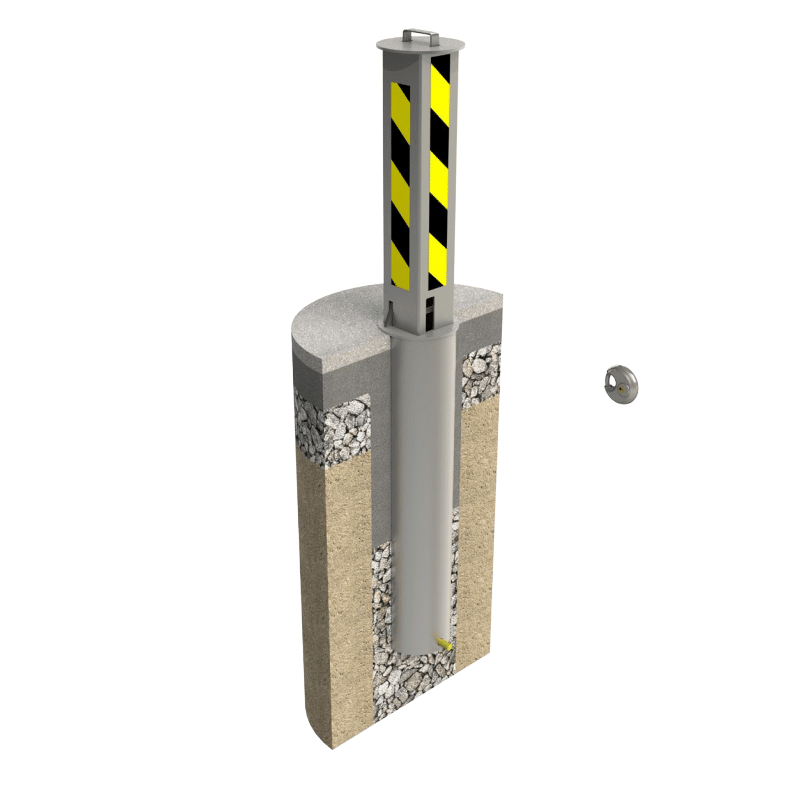 Autolok Telescopic Anti Ram Raid Post