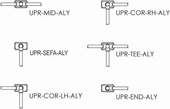 Chrome rail all components