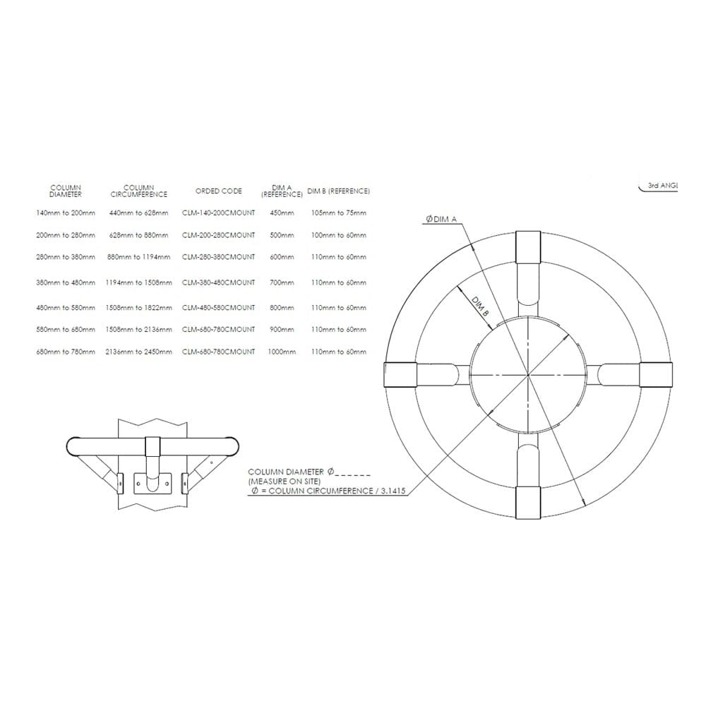 Stainless Steel Column Protector