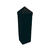 Floor Fixed Cigarette Bin - BLACK