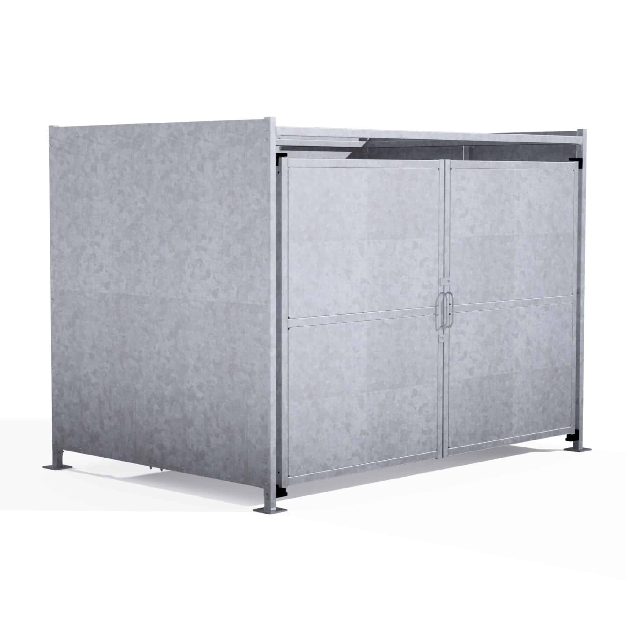 The Eaton Bin Store with Doors | Secure Storage Shelter