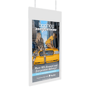 Digital Hanging Double Sided Window Display