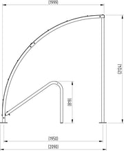 Harby Cycle Shelter with Integral Cycle Stands