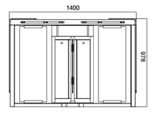 Harby External SpeedLane - SpeedGates Fully IP65 Rated
