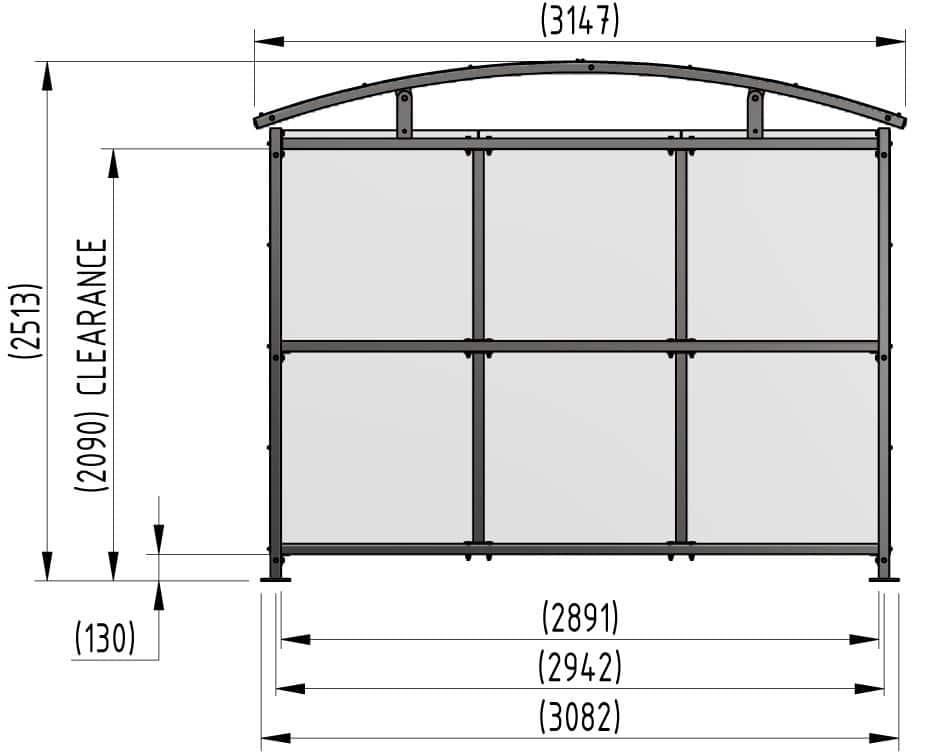 Kingsway Supermarket Trolley Shelter