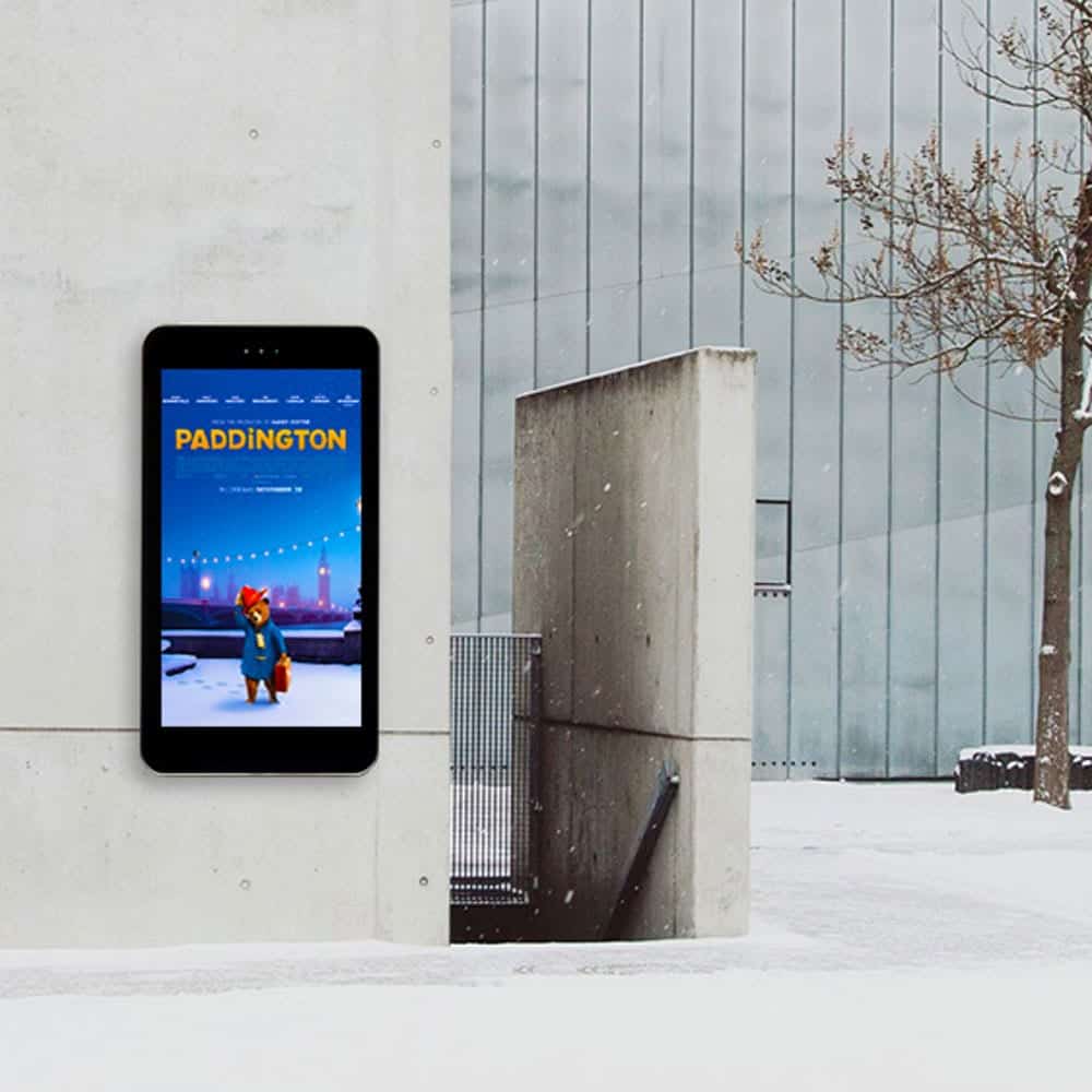 Wall mounted digital signage display