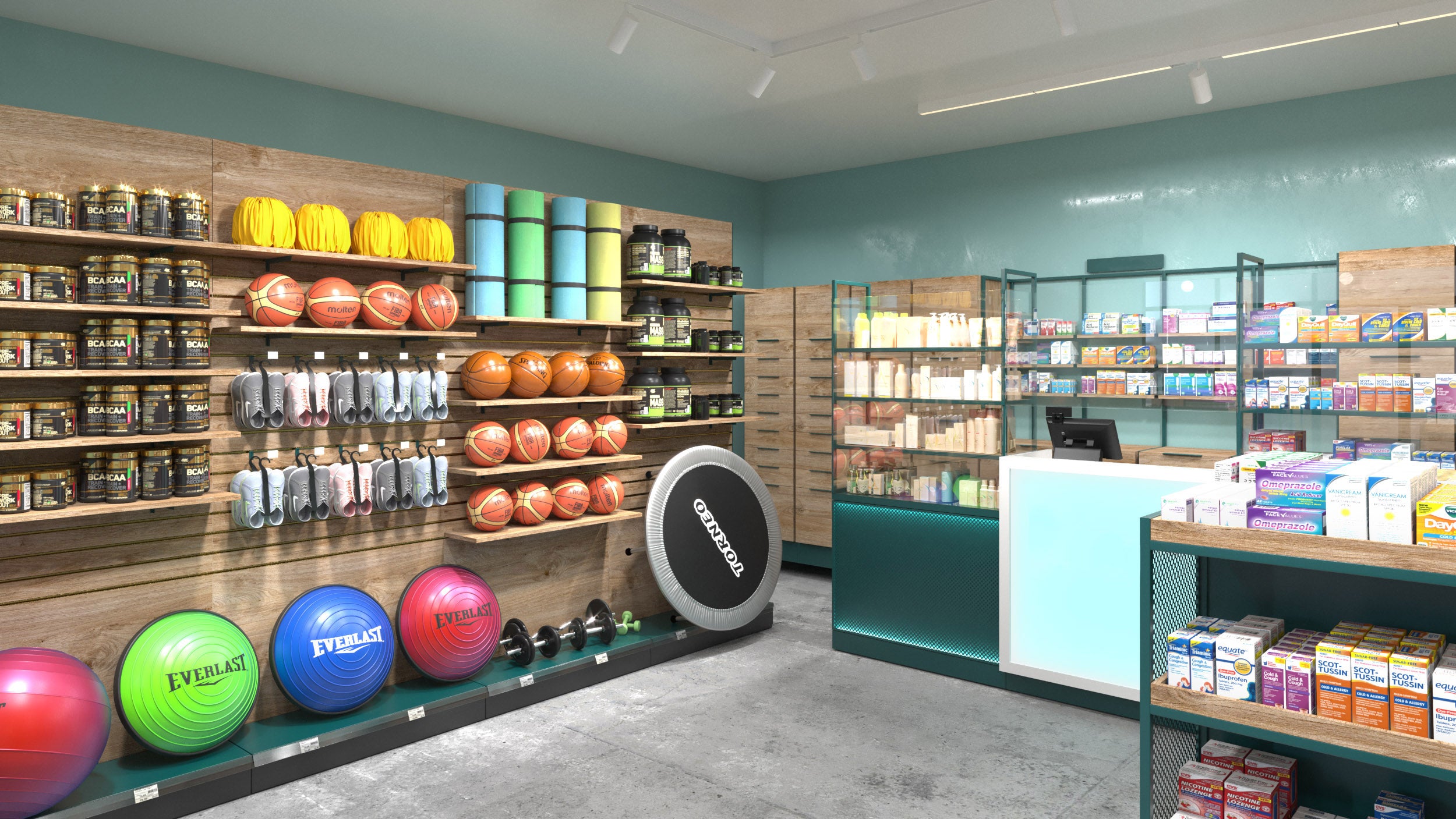 Pharmacy Wall Unit With Slatwall | By Blencoe