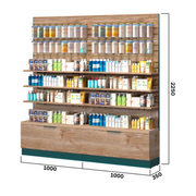 Pharmacy Wall Unit With Bottom Drawer and Slatwall | By Blencoe