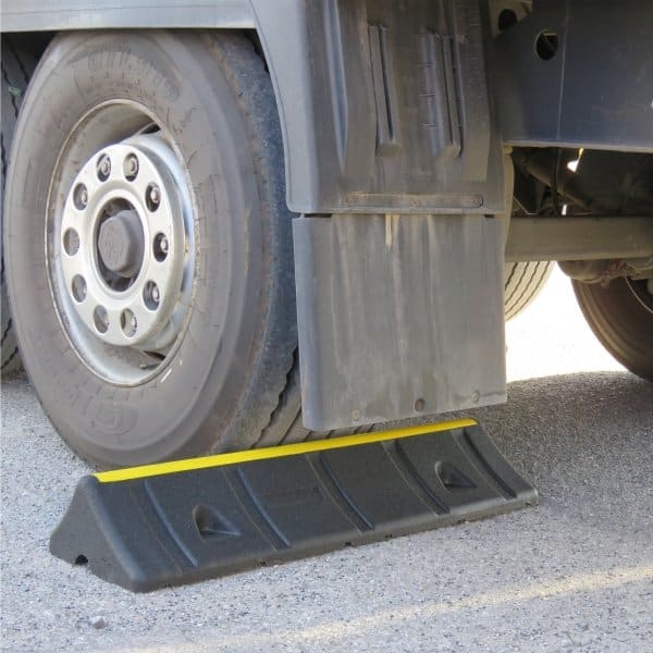 Premium Heavy Duty Recycled HGV Wheel Stops | TRAFFIC-LINE