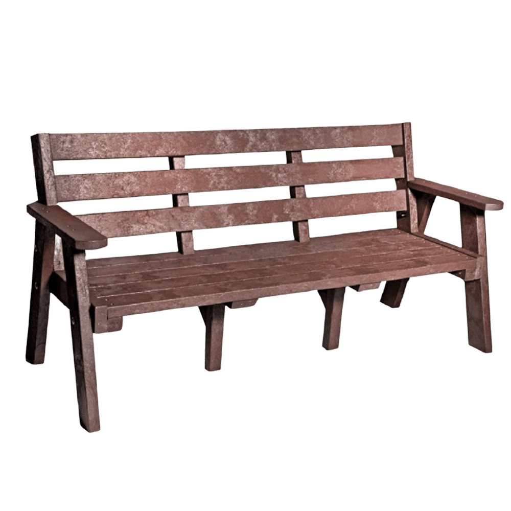 Recycled Plastic Outdoor Sloper Bench