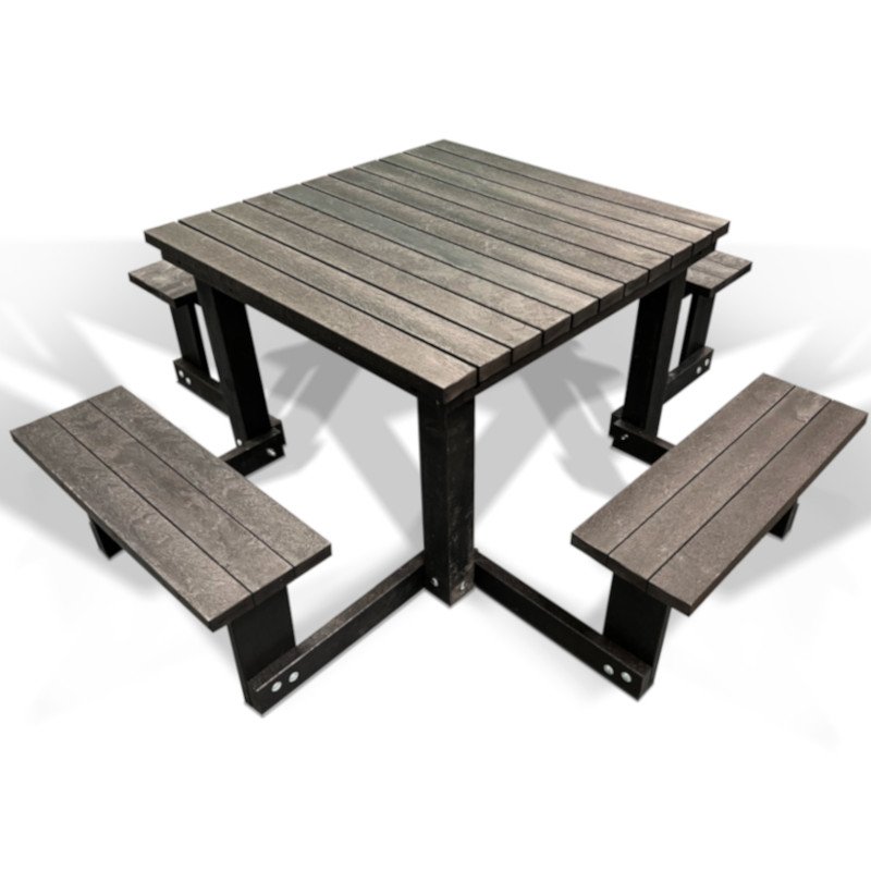 Recycled Plastic Square Picnic Table