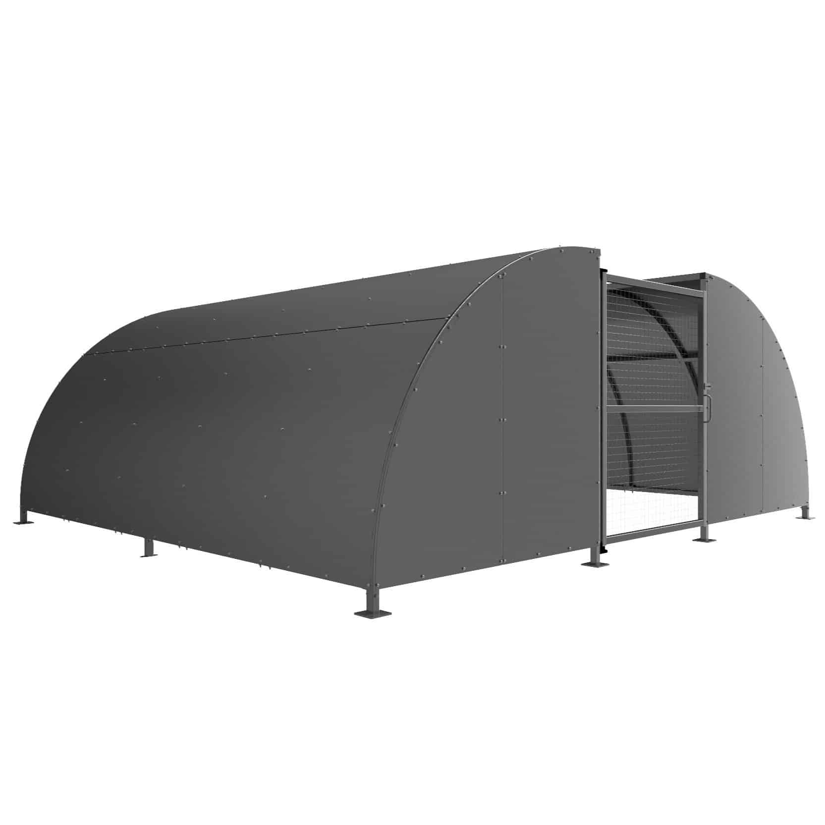 Secure Cycle Compound Galvanised Roof