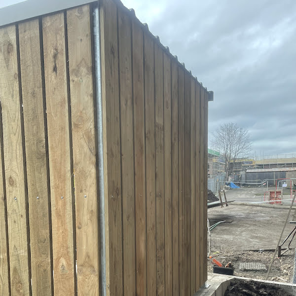 Secure Deluxe Timber Clad Cycle Shelter | 4 Bike Store