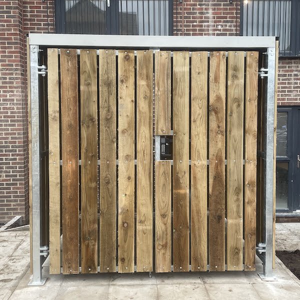 Secure Deluxe Timber Clad Cycle Shelter
