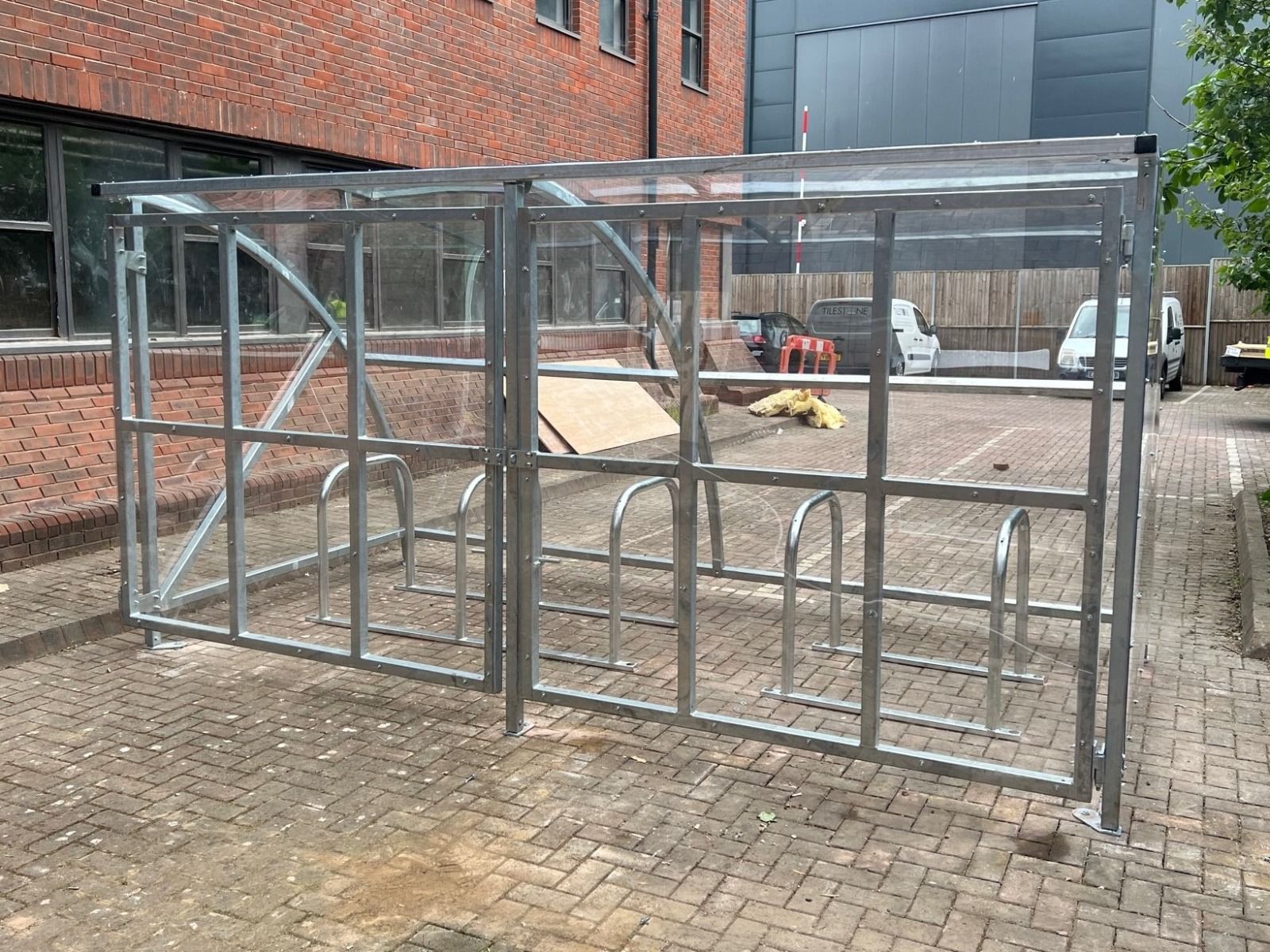 Secure and Gated Cycle Shelter