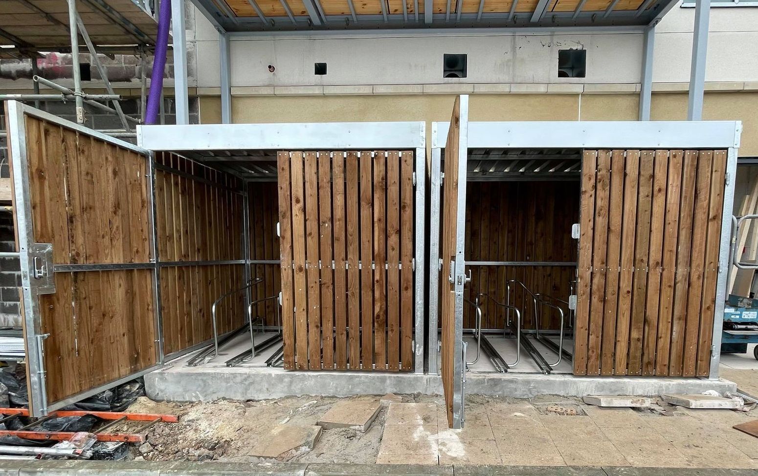 Secure Timber Cycle Shelter | Deluxe 6 Bike Store