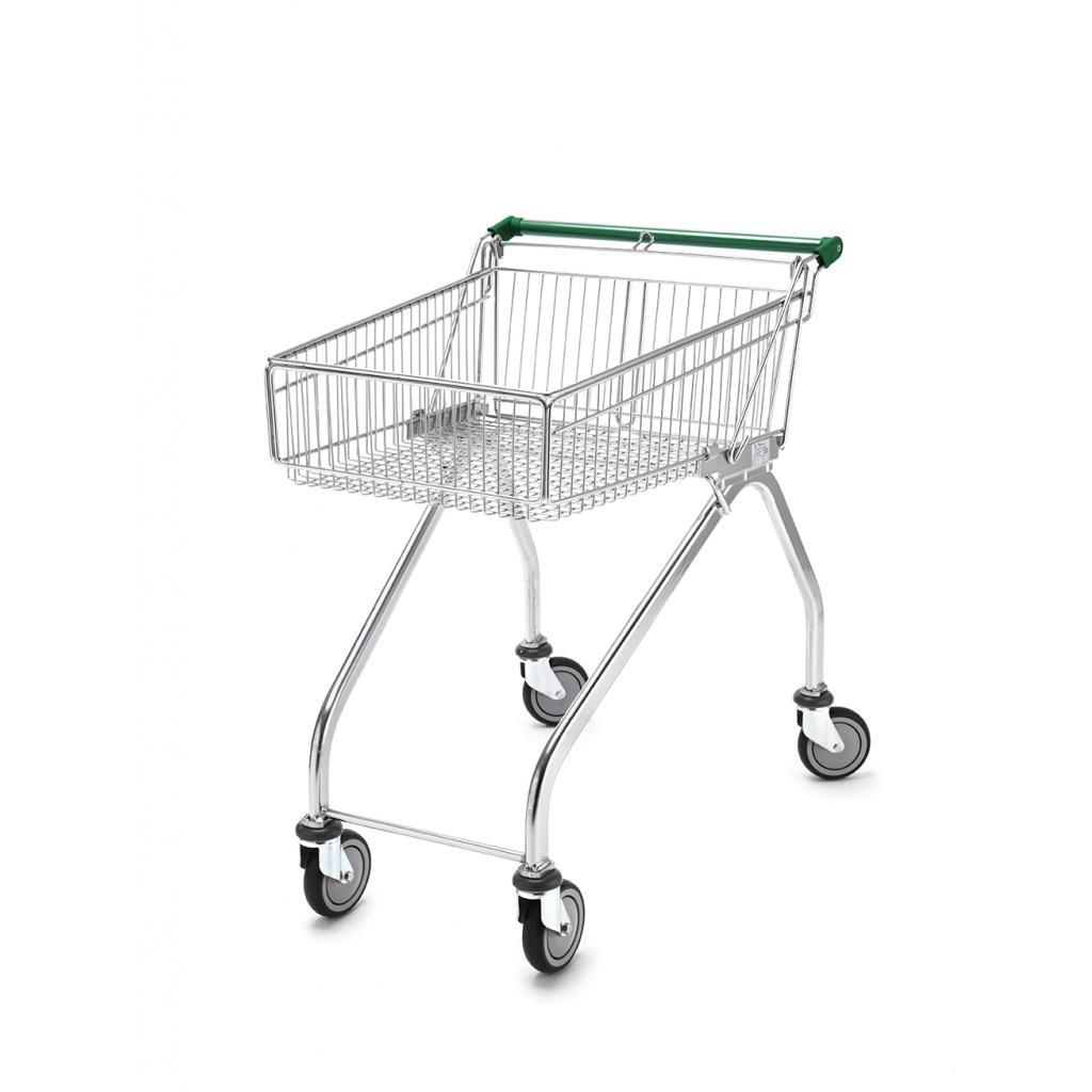Shallow shopping trolley green
