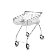 Shallow shopping trolley grey