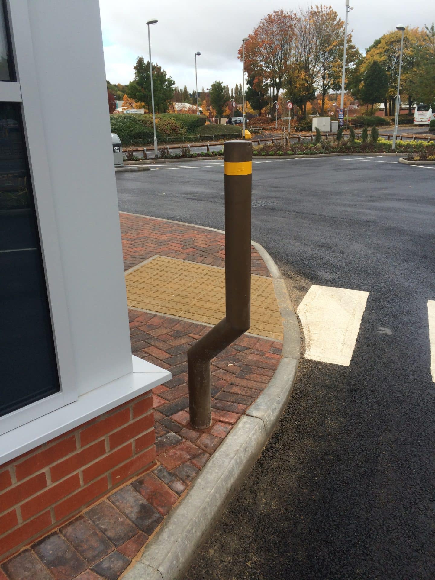 Cranked Stainless Steel Bollard