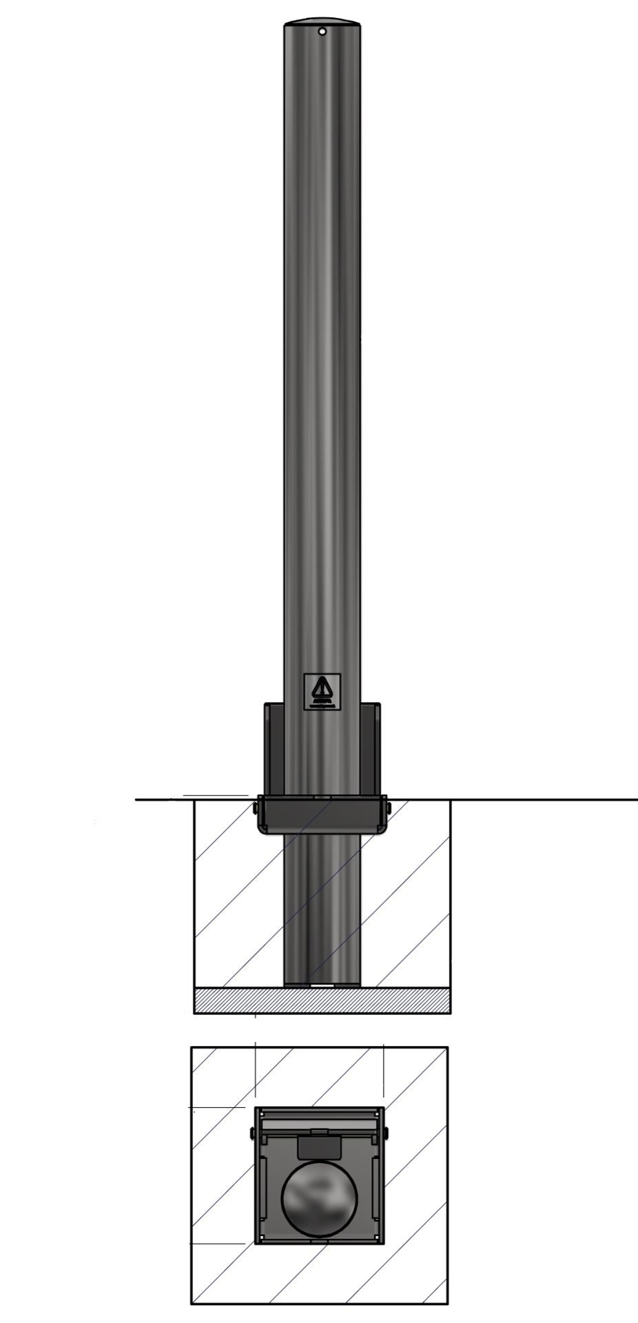 Stainless Steel Removable Bollard