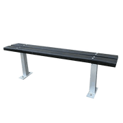 Single Recycled Plastic Bench