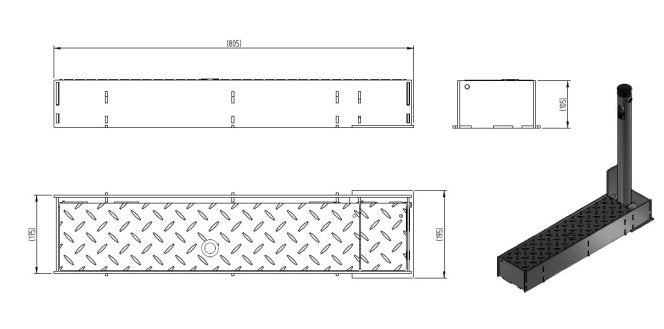 Stealth Parking Post Foldaway
