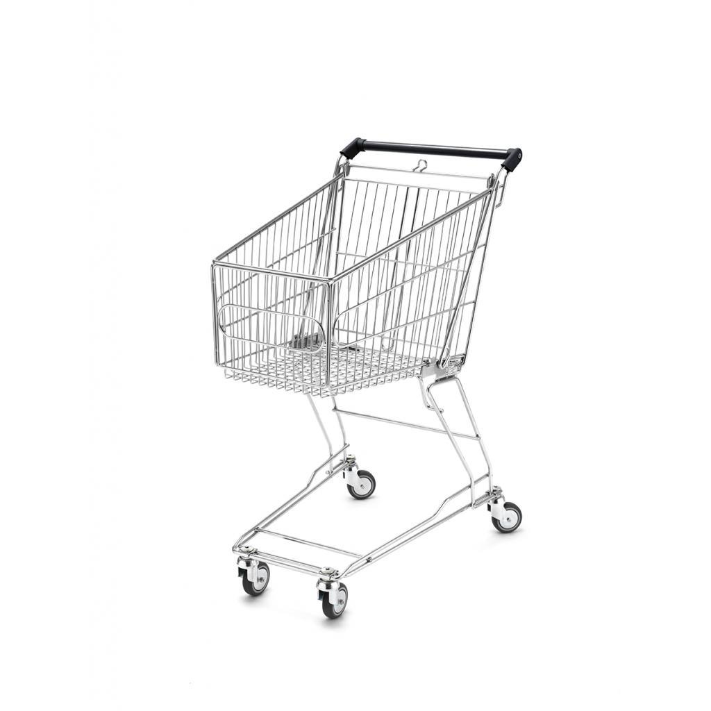 Supermarket shopping trolley 60L black