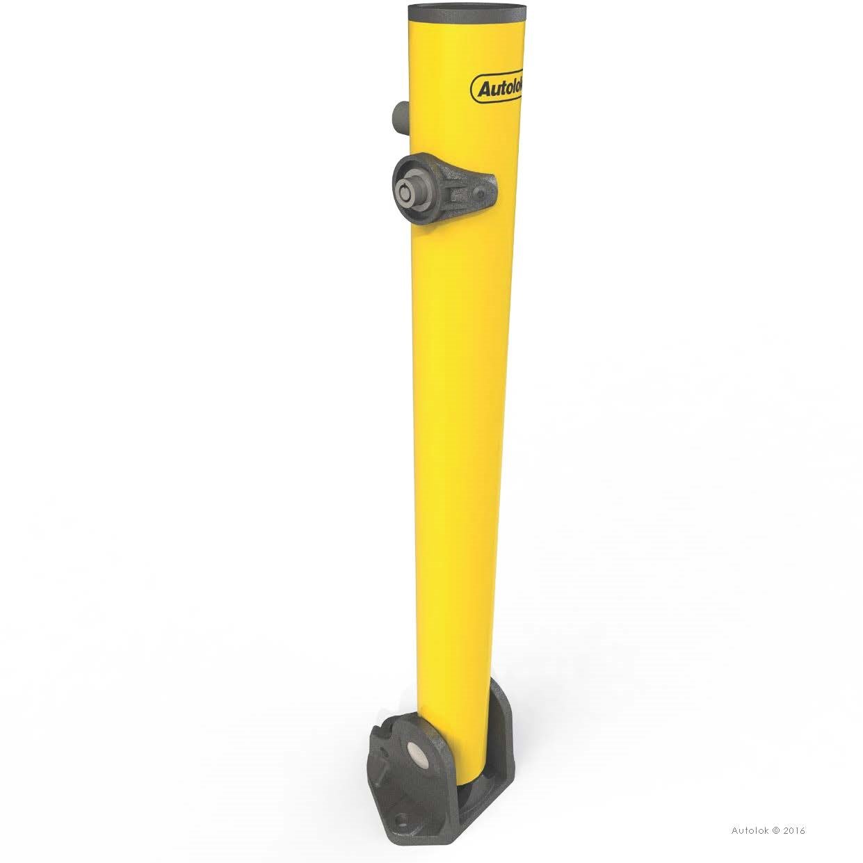 Autolok Yellow Fold Down Lockable Parking Post