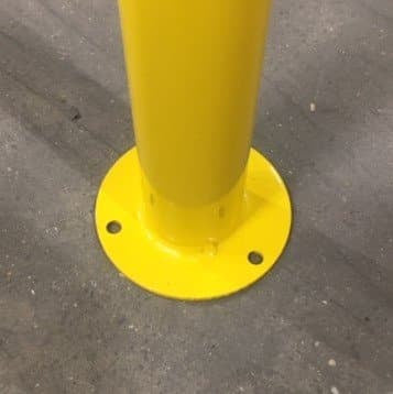 Yellow Galvanised Mild Steel Bollards
