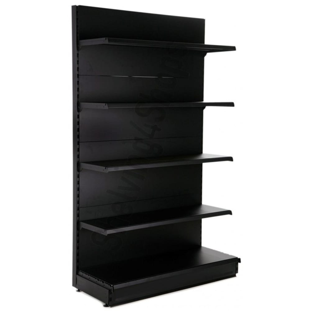 Wall shelving bay base shelf black