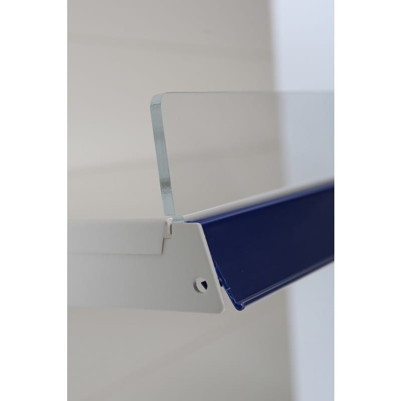 Shelf front acrylic riser
